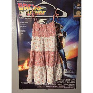 Lilt Girls Floral Sleeveless Lined Dress Pink White Size 6/6X